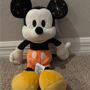 Mickey Mouse Plush Toy with Orange Shorts
